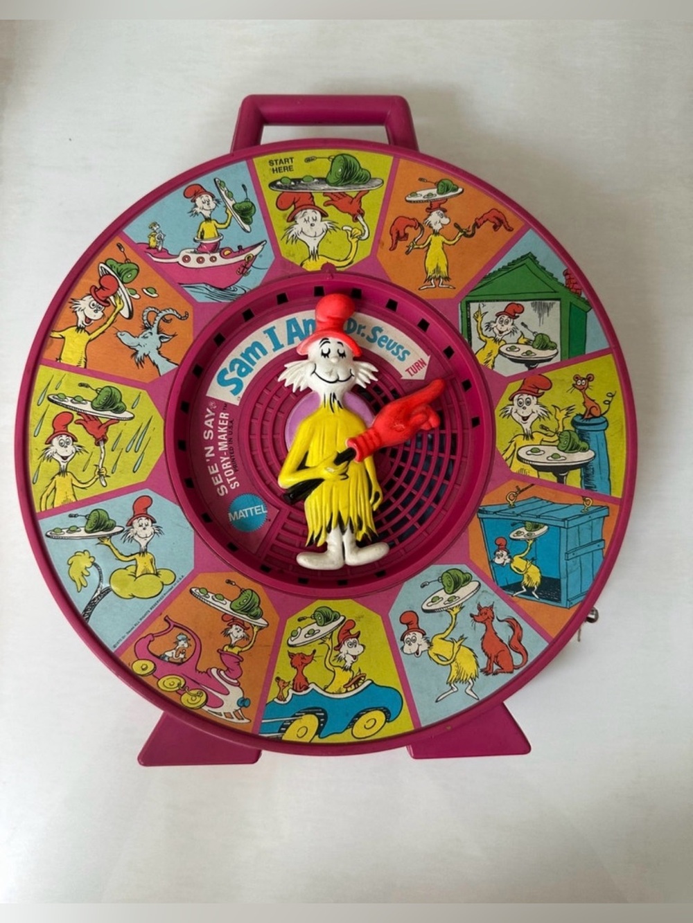 Rare Vintage toy 1970 Dr. Seuss See ‘N Say Sam I am - no sound